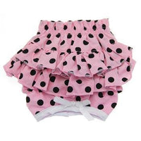 Thumbnail for Pink and Black Polka Dot Dog Panties