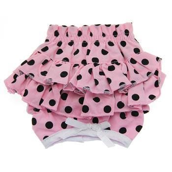Pink and Black Polka Dot Dog Panties