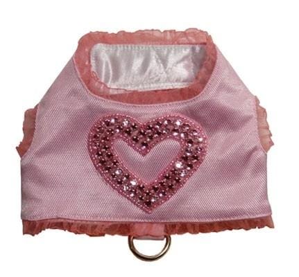 Dog Harness Vest - Pink Diamond Heart