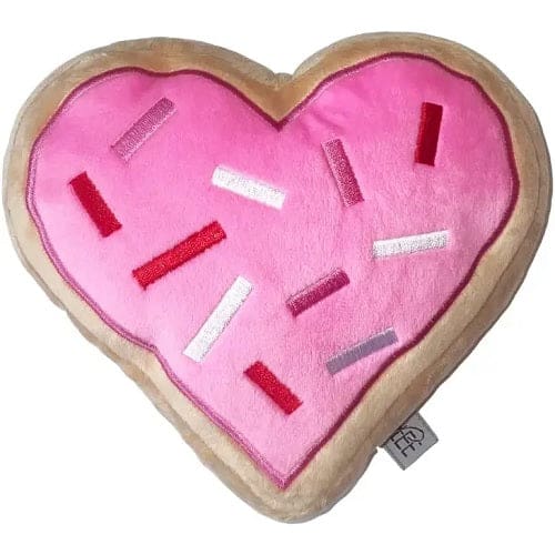 Pink Heart Sugar Cookie Dog Toy