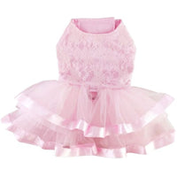 Thumbnail for Pink Lace and Ruffles Dog Dress