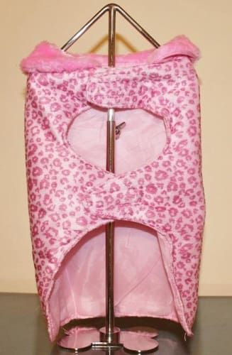 Pink Leopard Dog Coat