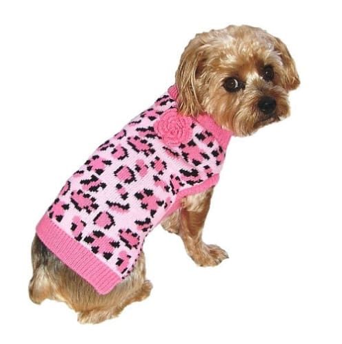 Pink Lovin’ Leopard Dog Sweater