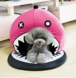 Pink Pirate Shark Pet Bed