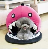 Thumbnail for Pink Pirate Shark Pet Bed