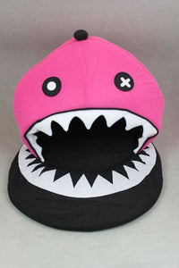 Thumbnail for Pink Pirate Shark Pet Bed