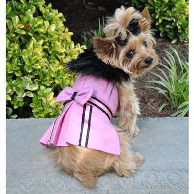 Pink Wool Classic Coat Dog Harness