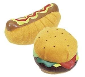 Plush Hot Dog or Hamburger Toy