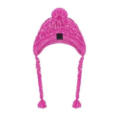 Polar Pom Knit Dog Hat - Pink