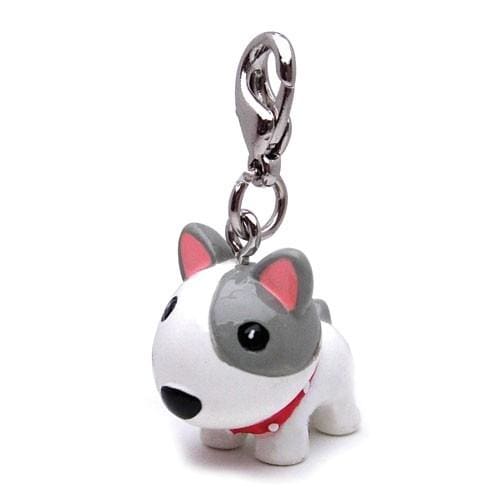 Dog Collar Charm - White/Grey Pup