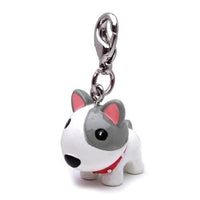 Thumbnail for Dog Collar Charm - White/Grey Pup