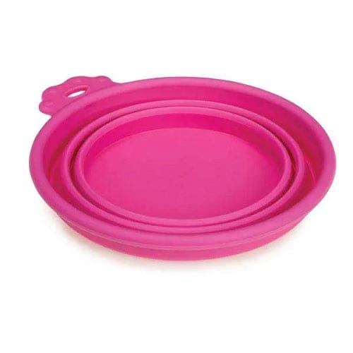 Pop Up Travel Dog Bowl - Pink