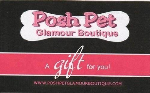 Posh Pet Glamour Boutique Gift Card with Box