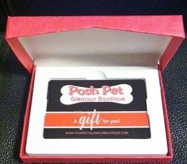 Posh Pet Glamour Boutique Gift Card with Box