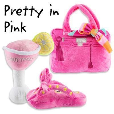 Pretty Pink Dog Toy Set