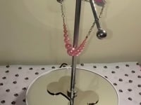 Pink Faux Pearl Dog Necklace