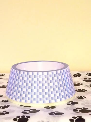 Prince Plaid Dog Bowl