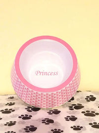 Thumbnail for Princess Plaid Dog Bowl
