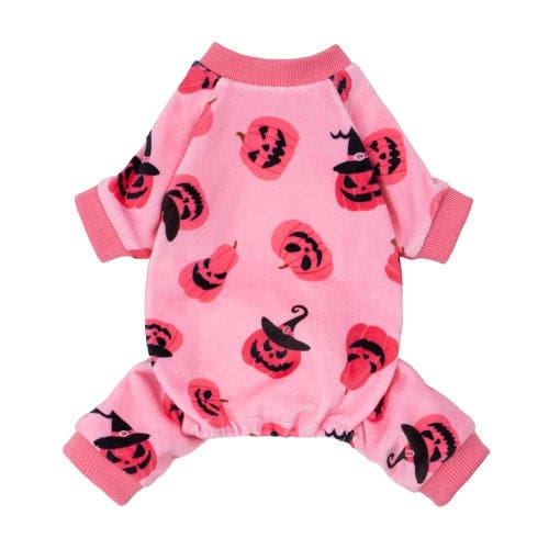 Pumpkin Dog Pajamas Pink