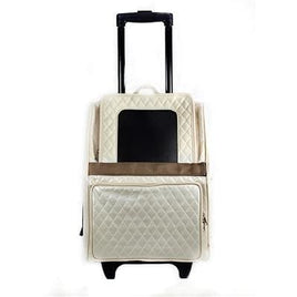 Quilted Luxe Rio Bag On Wheels - Ivory