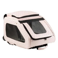 Thumbnail for Quilted Luxe Rio Bag Dog Carrier On Wheels - Pink