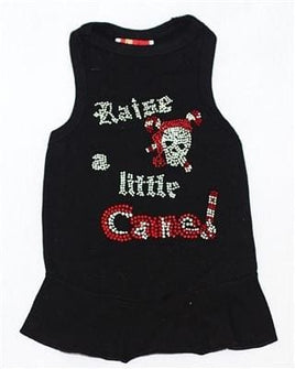 Raise a Little Cane Black Christmas Tank Dress