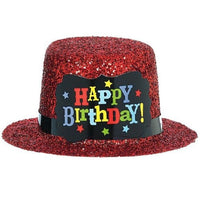 Thumbnail for Red Glitter Happy Birthday Dog Hat