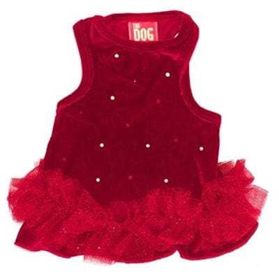 Red Velvet Twinkle Tutu Dog Dress