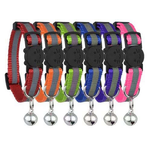 Reflective Breakaway Cat Collar with Bell