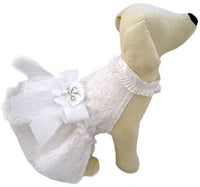 Thumbnail for Satin and Lace Wedding Dog Dress