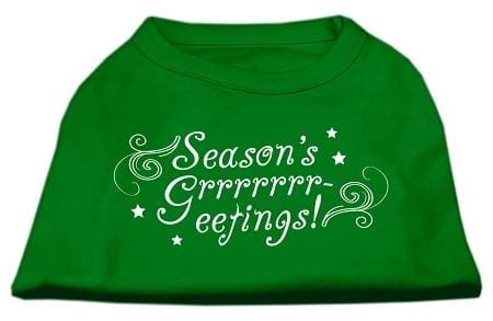 Seasons Greetings Dog Shirt