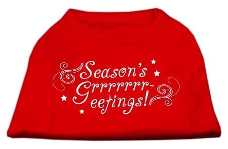 Seasons Greetings Dog Shirt