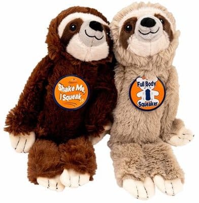 Shake & Squeak Sloth Dog Toy