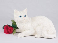 Thumbnail for Shorthair Cat Urn - All White
