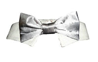 Thumbnail for Silver Satin Bow Tie