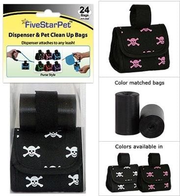 Skull and Cross Bones Purse Waste Bag Dispenser