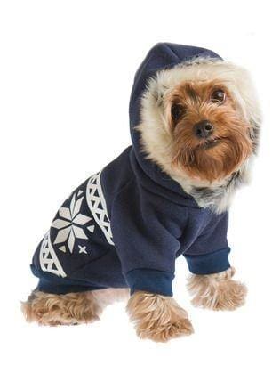 Snowflake Hooded Dog Sweatshirt