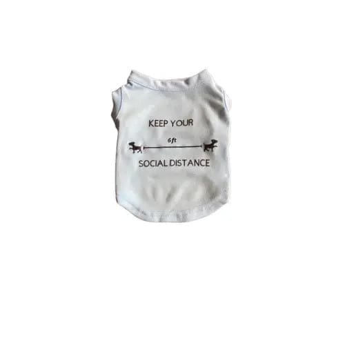 Social Distance Dog Shirt