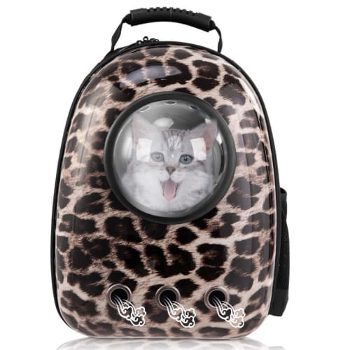 Space Pet Carrier Backpack - Cheetah