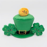Thumbnail for St. Patrick’s Burrow Dog Toy - Leprechaun Hat