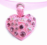 Thumbnail for Swarovski Crystal Heart Dog Necklace Collar