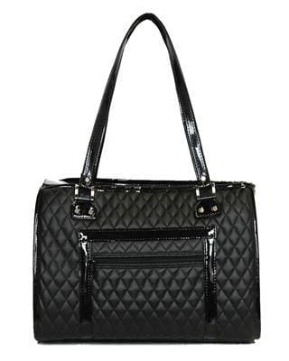 The Payton Black Quilted Dog Carrier