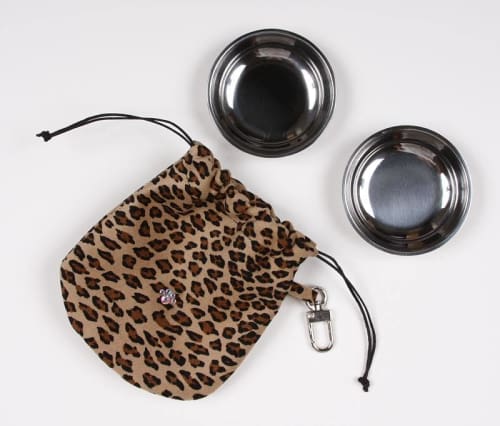 Travel Pouch with Pet Bowls