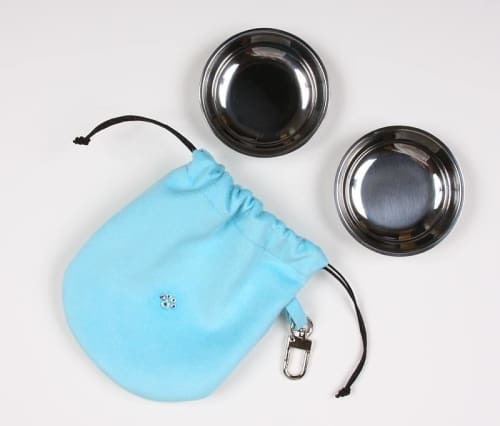 Travel Pouch with Pet Bowls