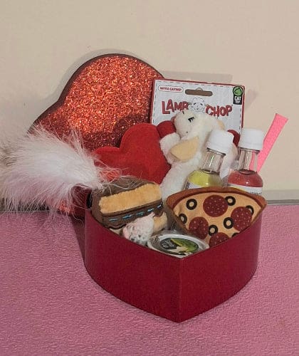 Valentines Day Cat Gift Basket