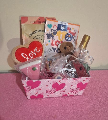Valentines Day Dog Gift Basket (Mini)