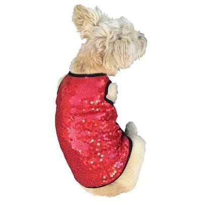 Vixen Red Sequin Dog Shirt