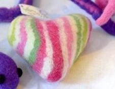 Wool Heart Dog Toy