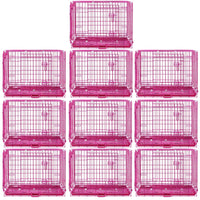 Thumbnail for Pink Wire Dog Crate