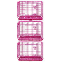 Thumbnail for Pink Wire Dog Crate